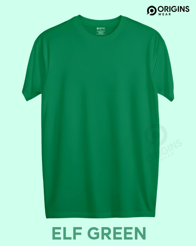 Elf Green Colour Cotton T-Shirt Unisex