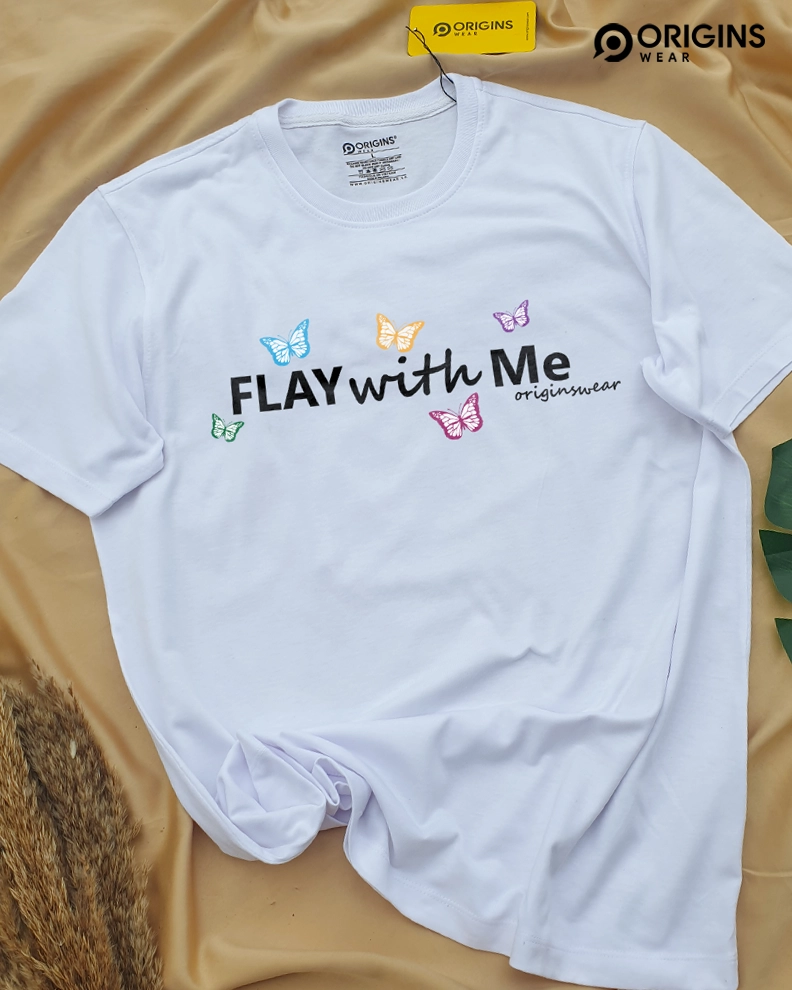 Flay with Me - Pure White Color T-Shirt