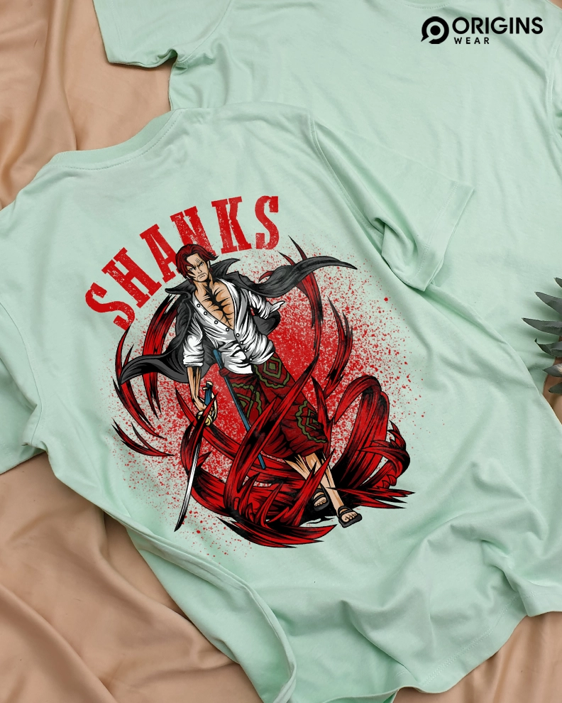 Shanks Anime Printed Summer Mint T-Shirt