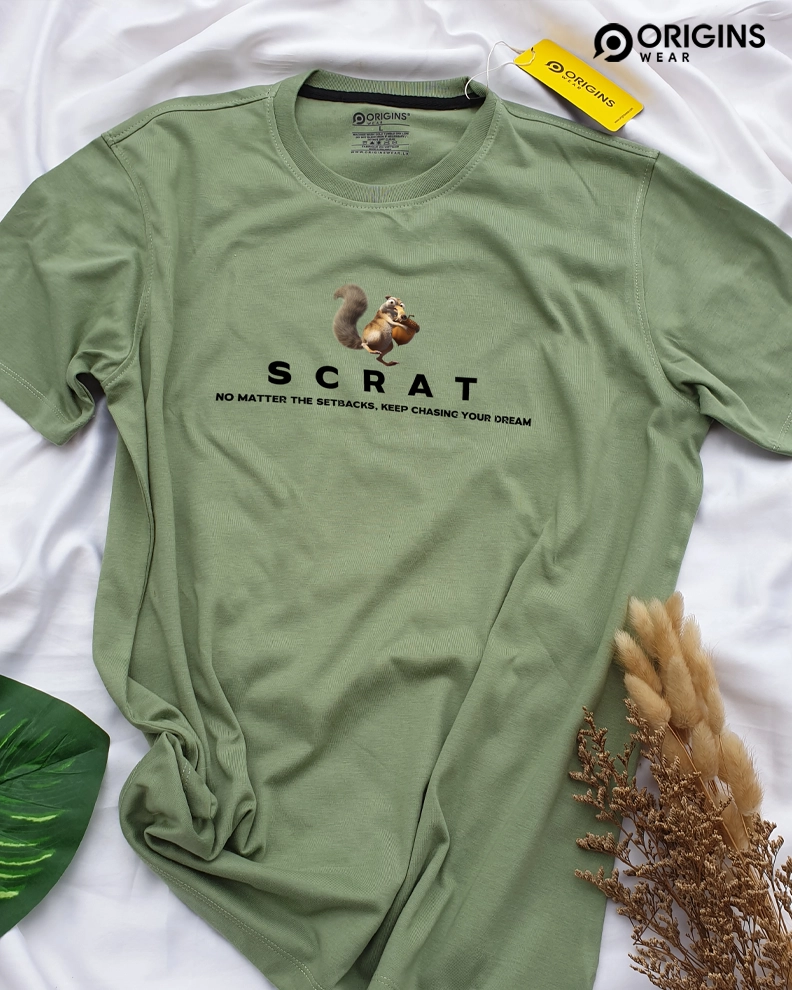 Scart -Dark Mint Cotton T-Shirt - L