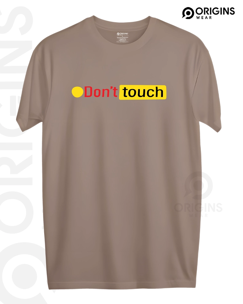 Don't Touch - Beige - Cotton T-Shirt