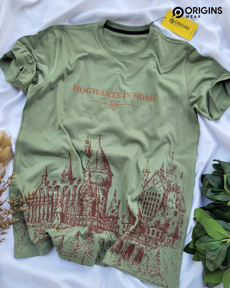 Hogwarts Home - DarK Mint - Cotton T-Shirt