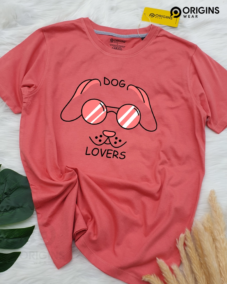 Dog Lovers! - Peach - Cotton T-Shirt - XXXL