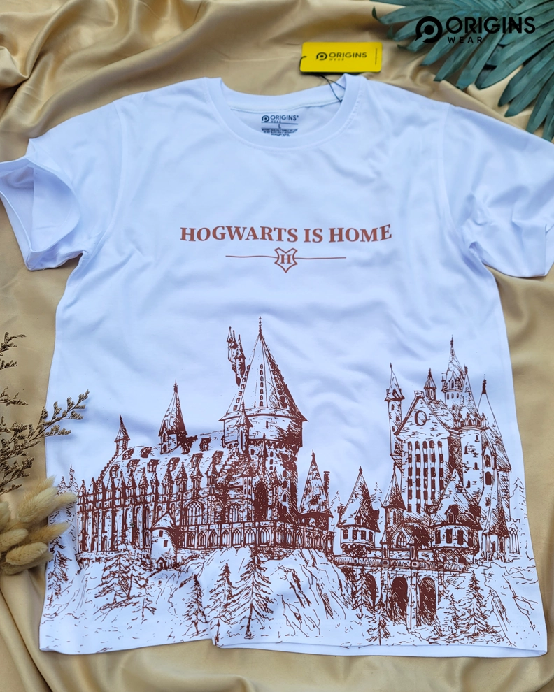 Hogwarts Home - Pure White - Cotton T-Shirt